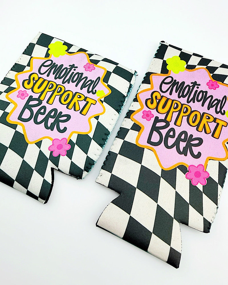 Emotional Support Beer Can Cover
