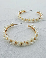 Soft Bloom Hoops
