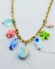 Tidepool Treasure Charm Necklace