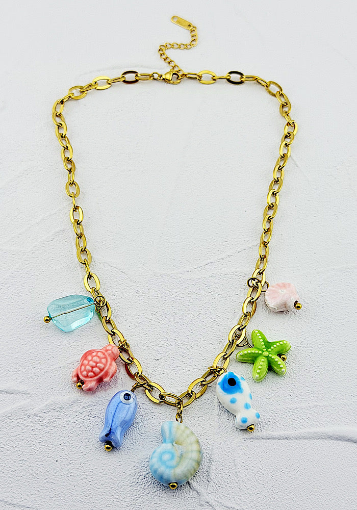 Tidepool Treasure Charm Necklace