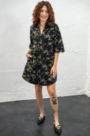 Enchanted Garden Black Dress