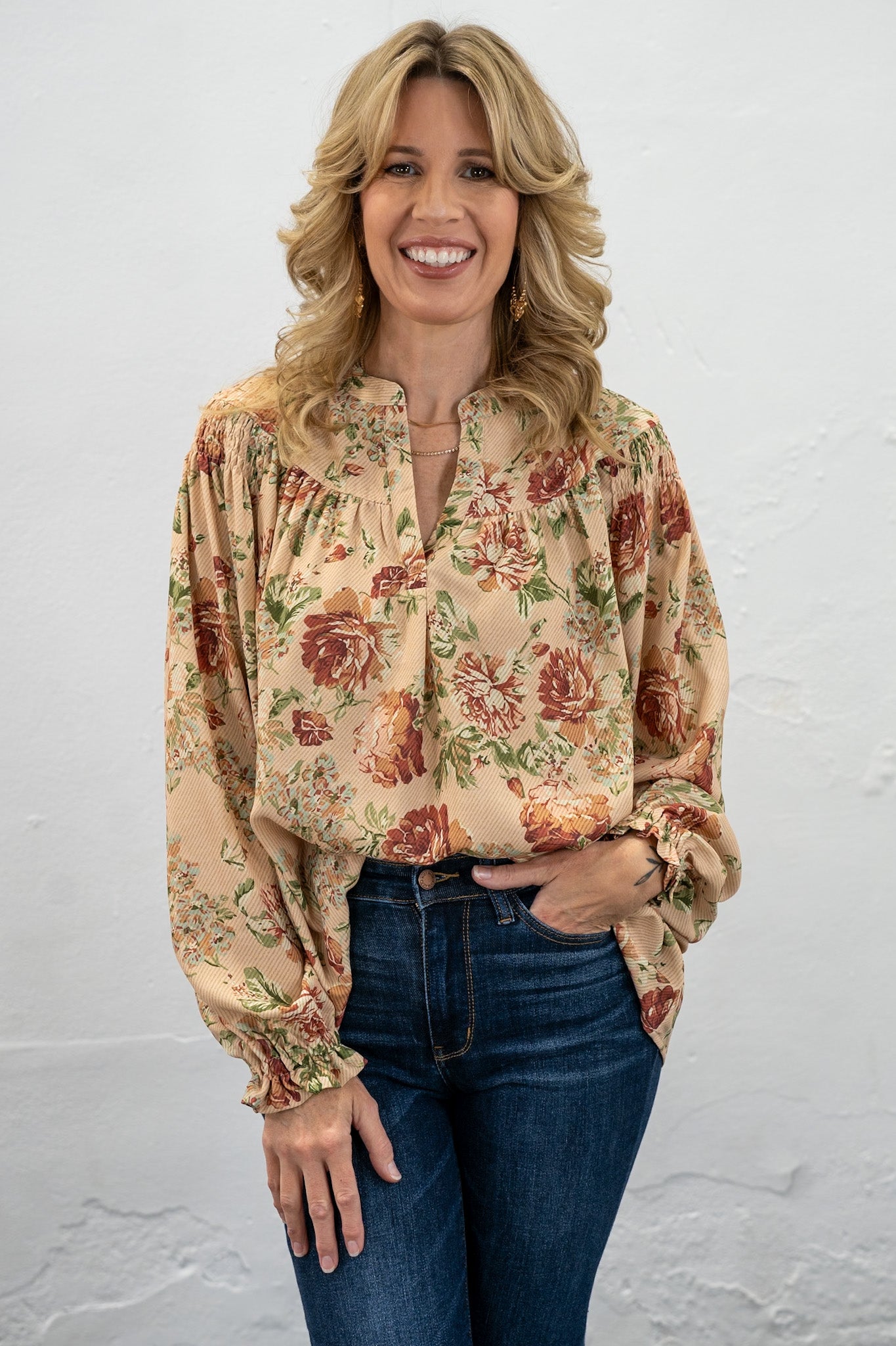 Maple Meadow Floral Top