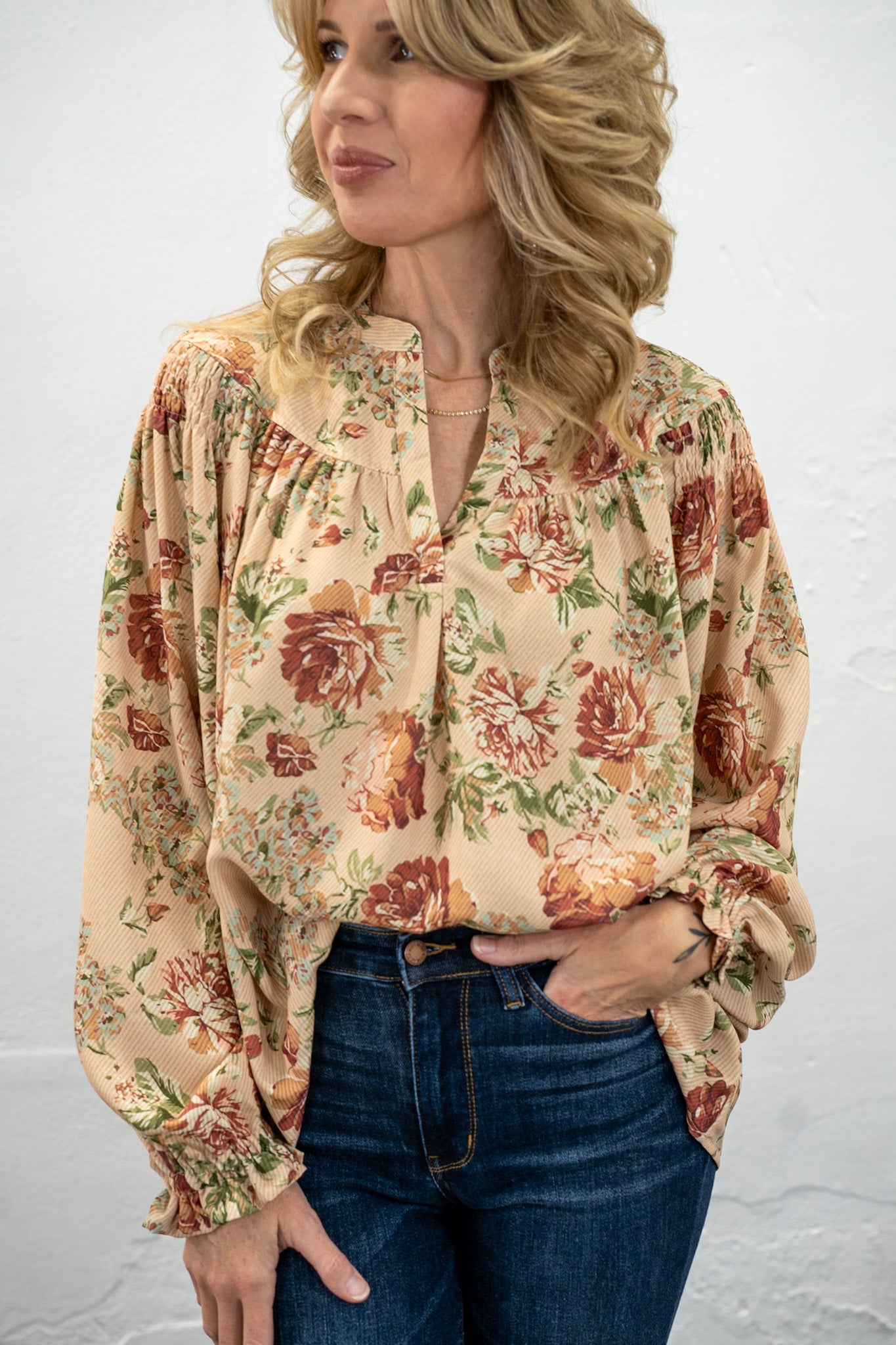 Maple Meadow Floral Top