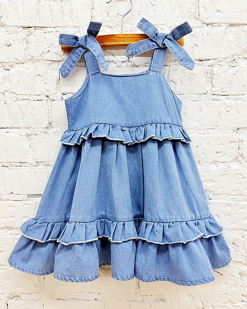 Denim Diva Ruffle Dress