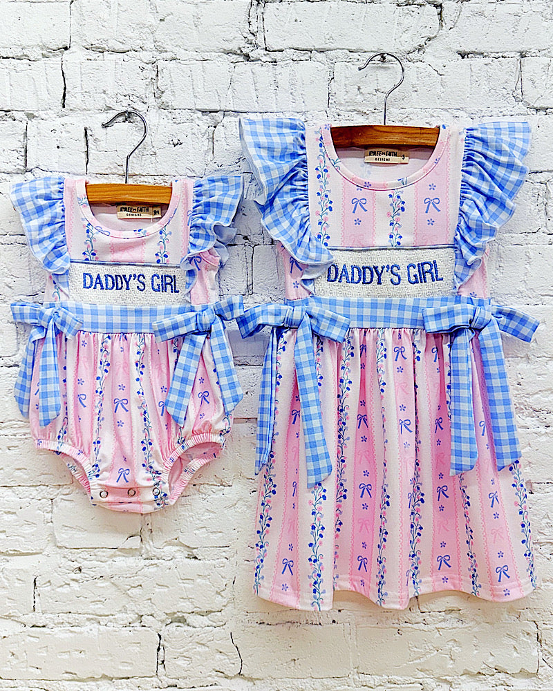 DADDY'S GIRL Embroidered Dress