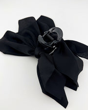 Black Vintage Bow Hair Clip