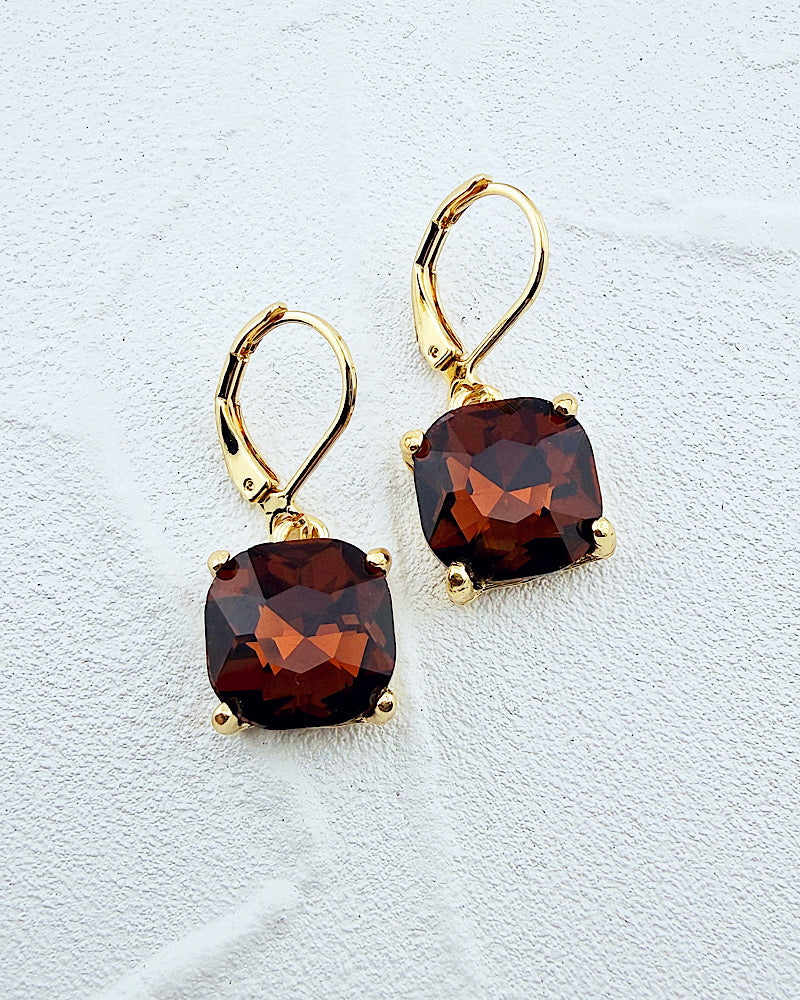 Celine Smoked Topaz Earrings