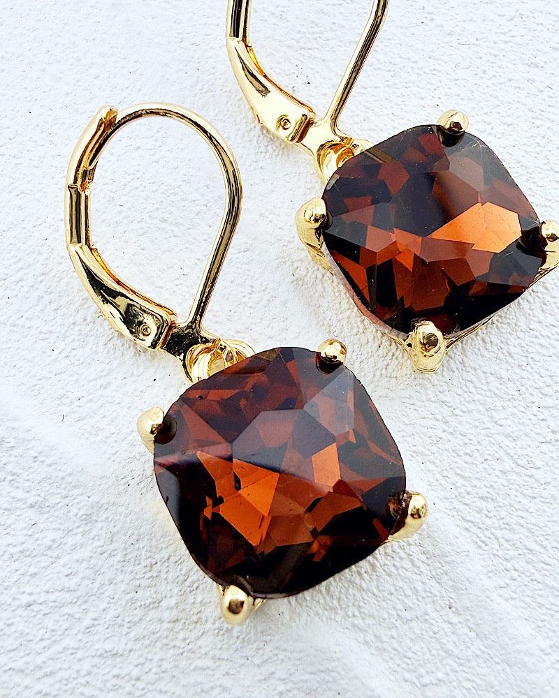 Celine Smoked Topaz Earrings