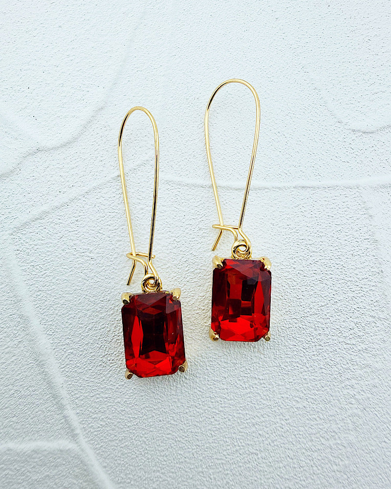 Brittany Ruby Midi Earrings