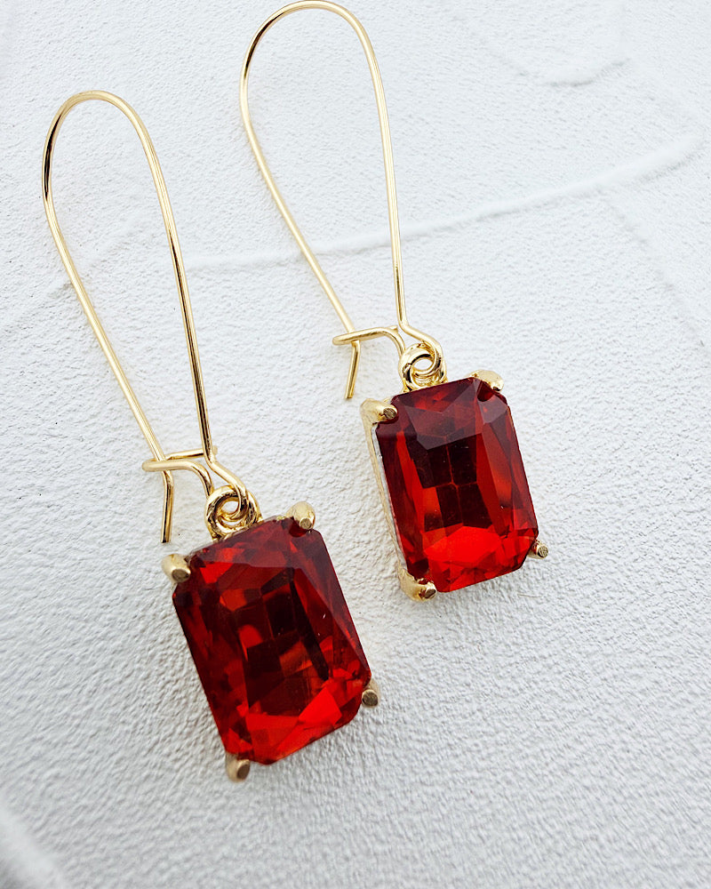 Brittany Ruby Midi Earrings