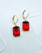 Mini Brittany Ruby Earrings