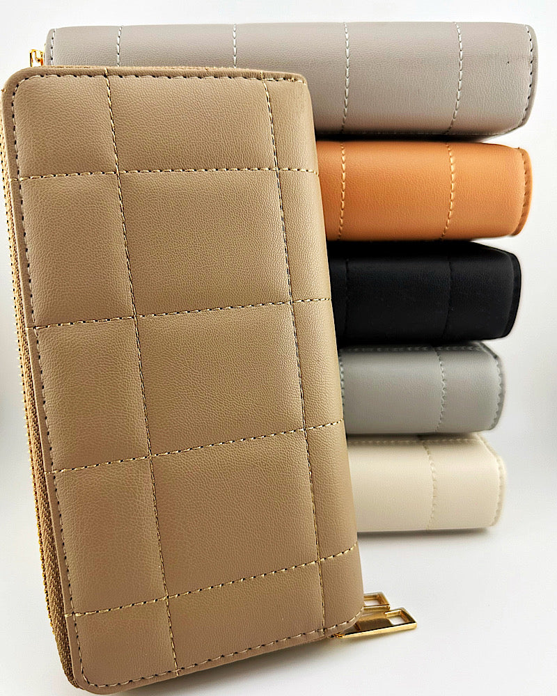 Quilted Ziparound Wallet