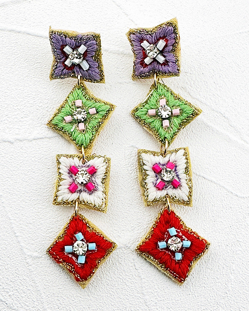 Sarita Embroidered Earrings