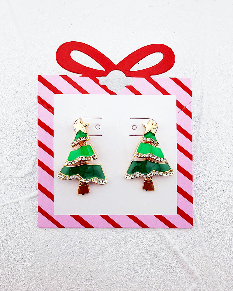 Warm Wishes Tree Earrings