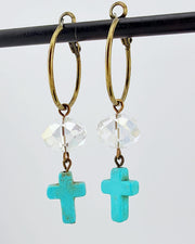 Trixie Cross Earrings