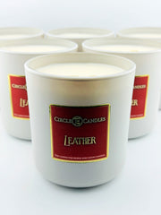 Leather 14oz Candle