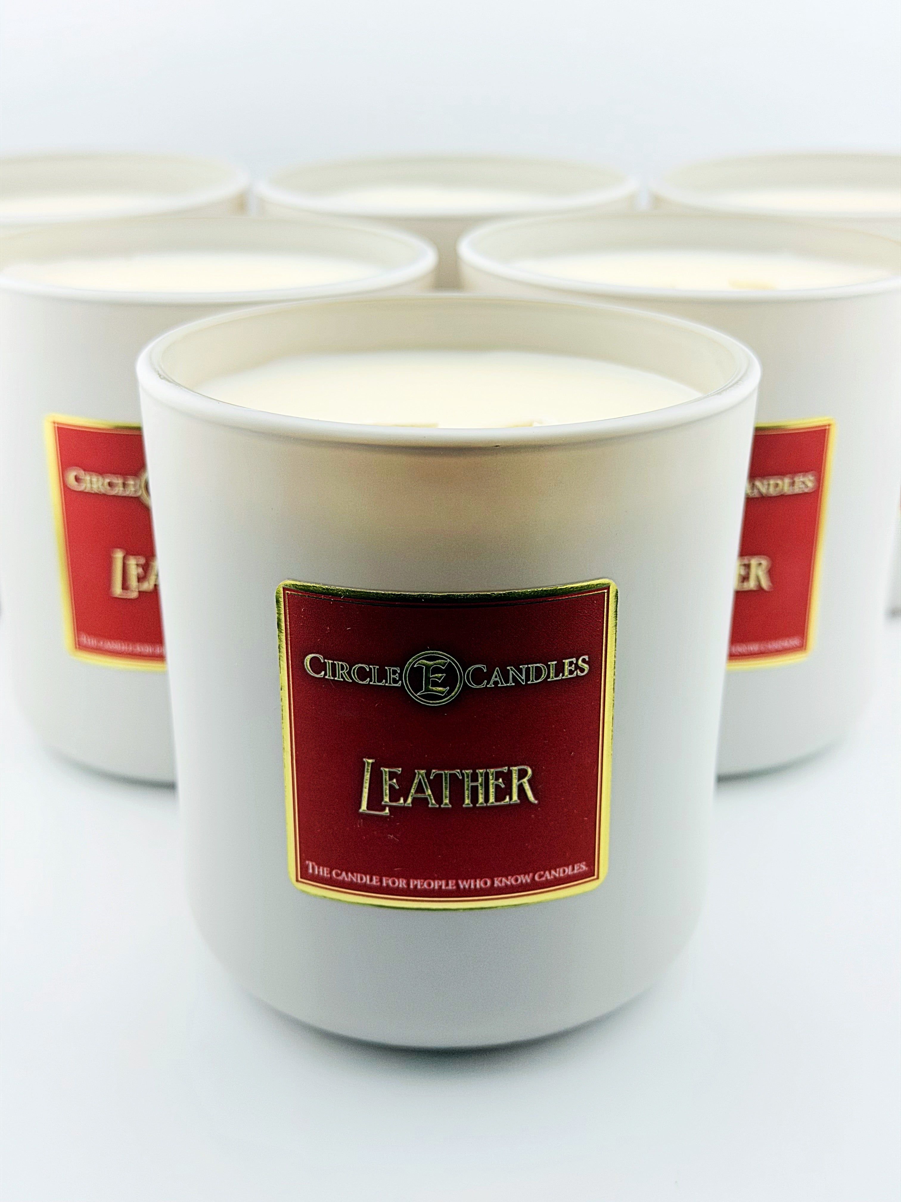 Leather 14oz Candle