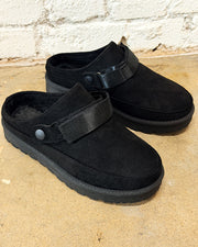 Selma Black Strappy Clogs
