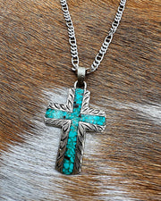 Turquoise Cross Necklace