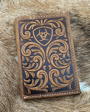 Ariat Scroll Tri-Fold Wallet