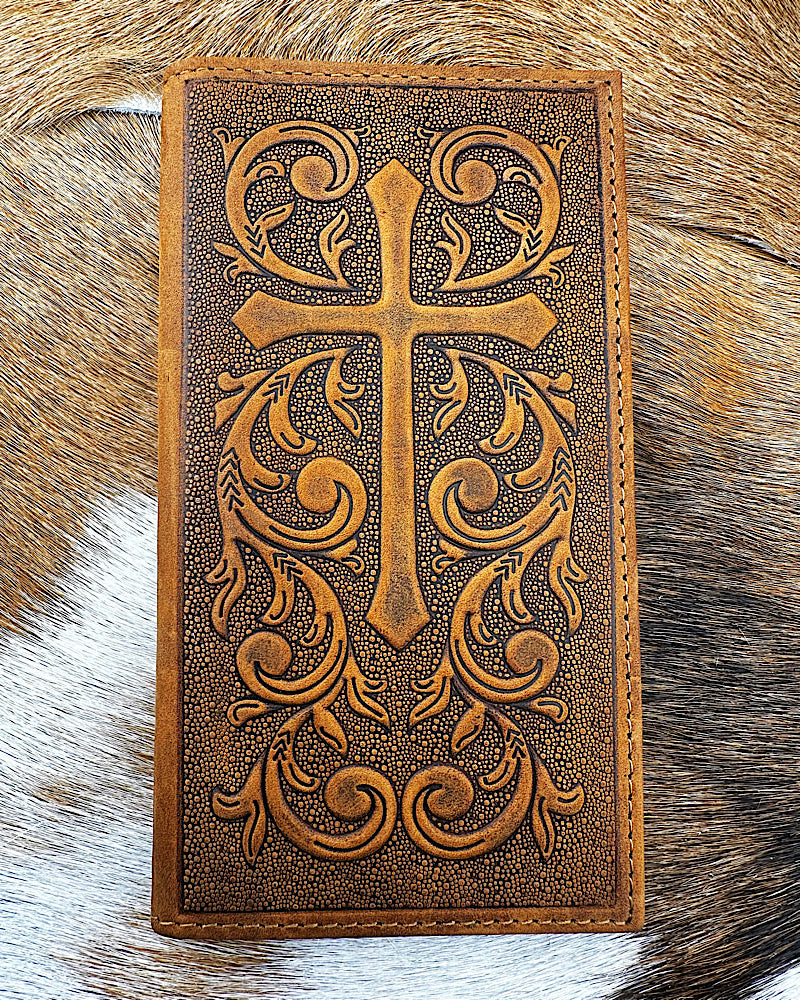 Nocona Scroll Cross Rodeo Wallet