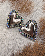 Laramie Heart Studs