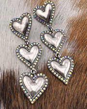 Laramie Triple Heart Earrings