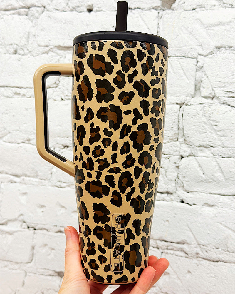 Leopard Latte 40oz Straw Tumbler - Limited Edition