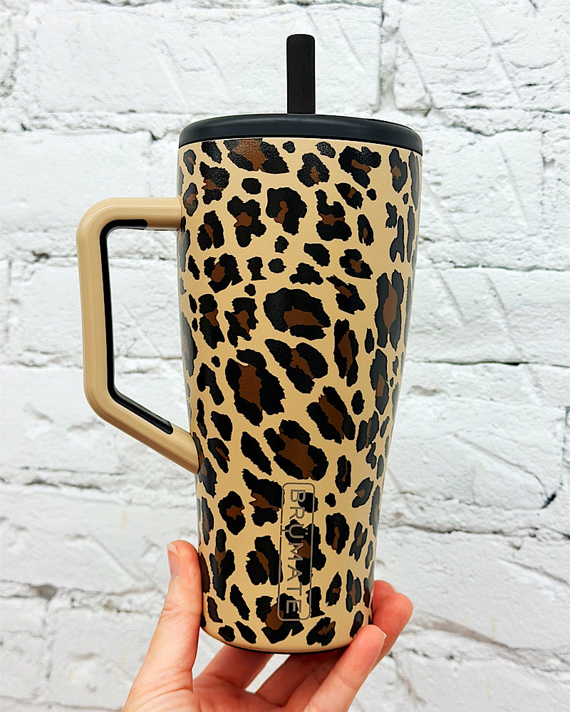 Leopard Latte 30oz Straw Tumbler - Limited Edition