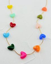 Cosmic Color Heart Necklace