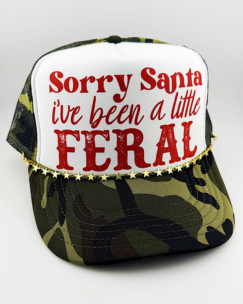 Sorry Santa Chained Trucker Hat
