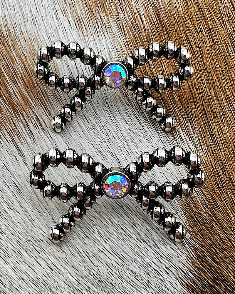 Belle Iridescent Bow Earrings