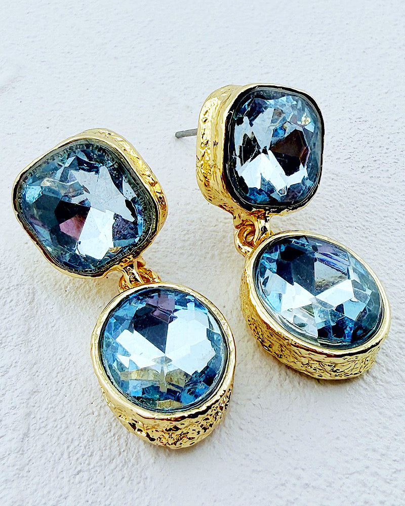 The Heiress Aqua Earrings