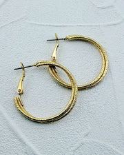 Gilded Glam Hoops