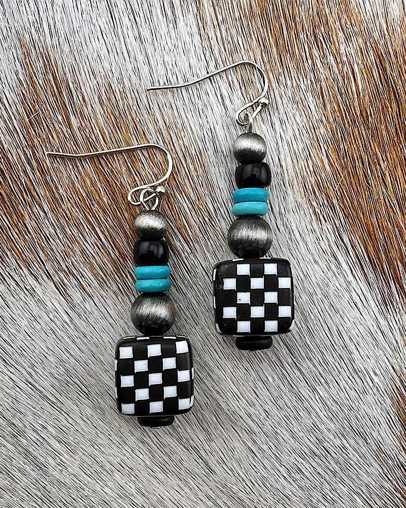 Chesney Check Earrings
