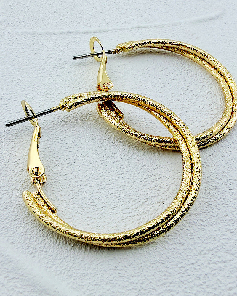 Gilded Glam Hoops