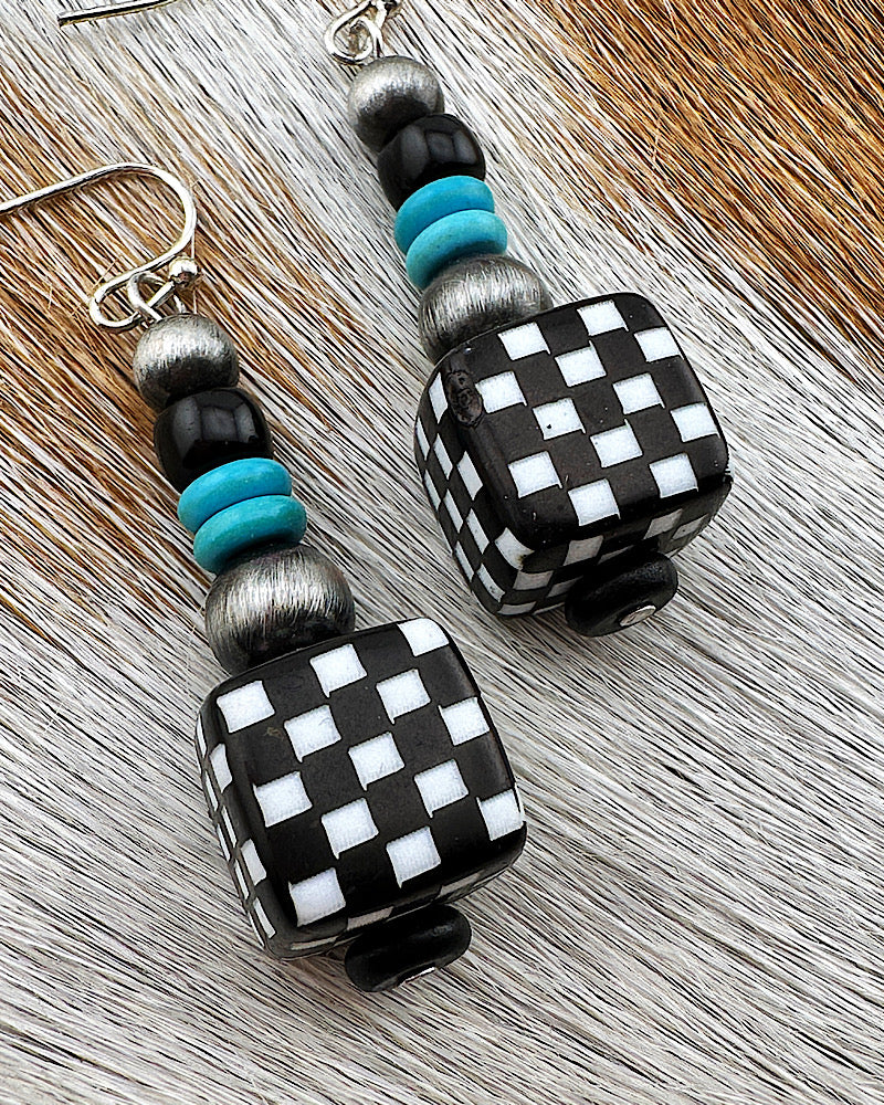 Chesney Check Earrings