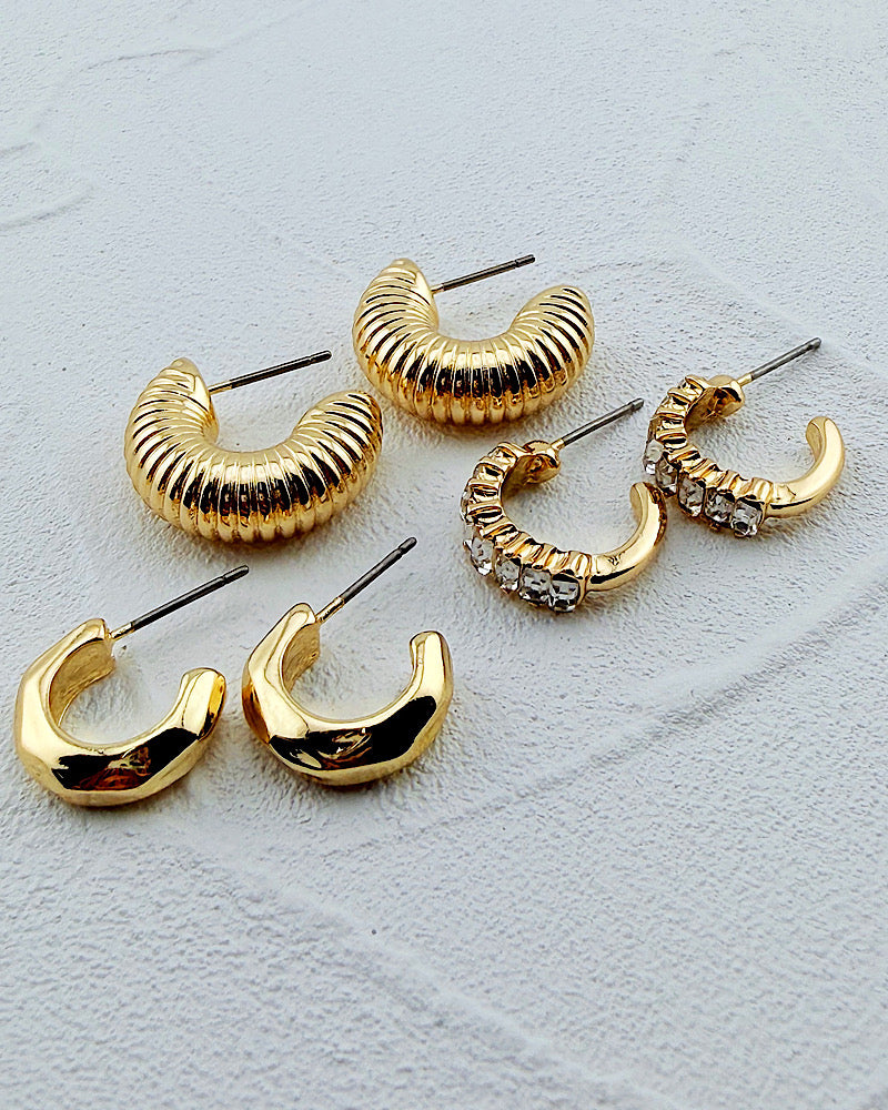 Royal Radiance Hoop Trio