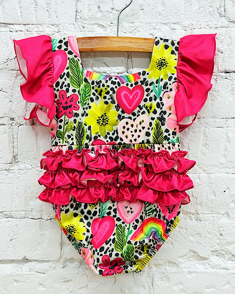 Sunshine Sprinkles Ruffle Onesie