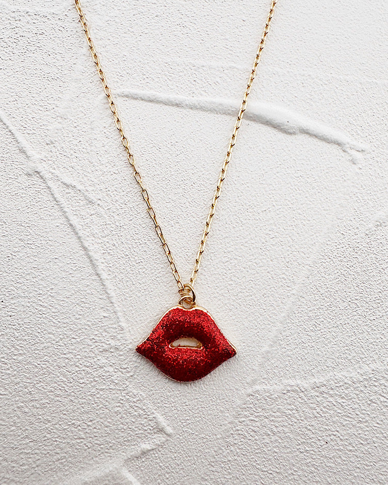 Hot Lips Necklace