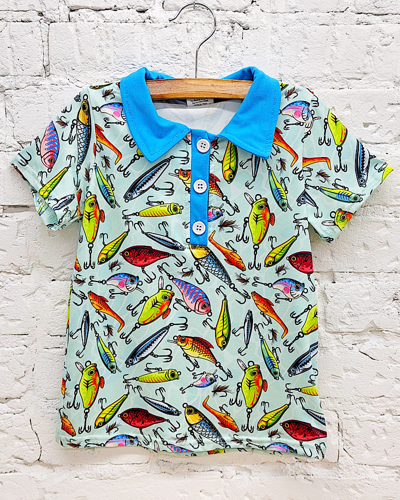 Rainbow Fishing Lure Polo