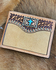 3D Cross Concho Bi-Fold Wallet