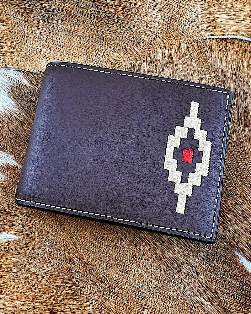 3D Brown Southwest Bi-Fold Wallet