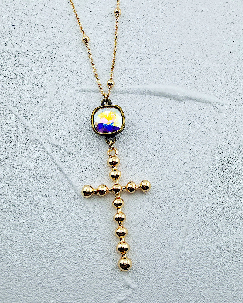 Teresa Long Cross Necklace