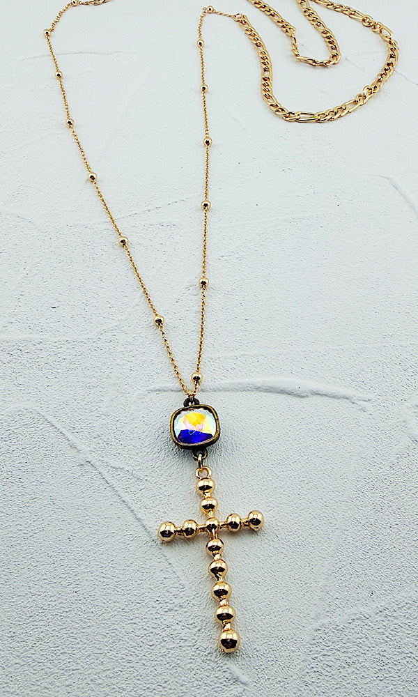 Teresa Long Cross Necklace