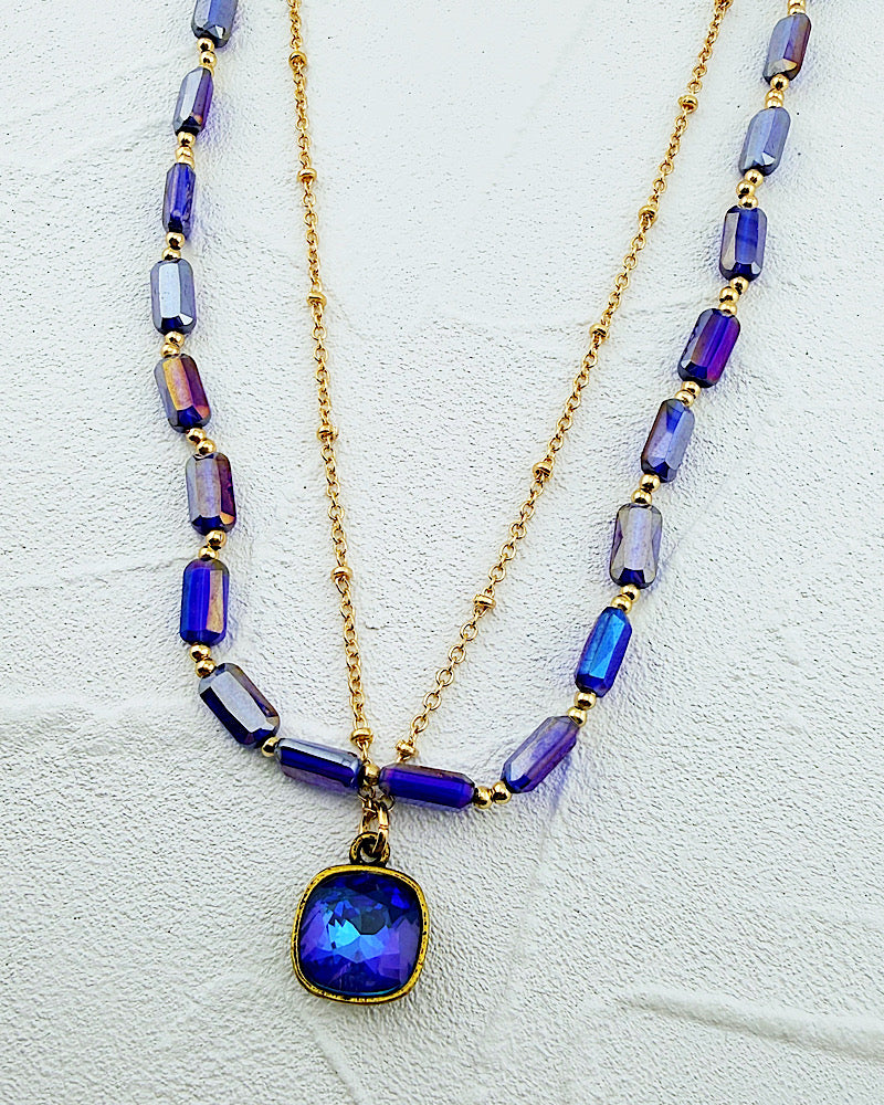 Electric Blue Necklace