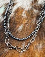 Barbed Wire Layer Necklace