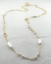 Pearl Social Long Necklace