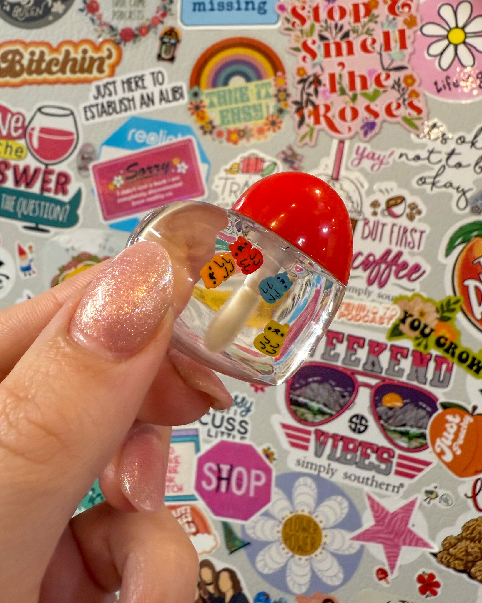 Gummy Candy Heart-Shaped Pocket Gloss