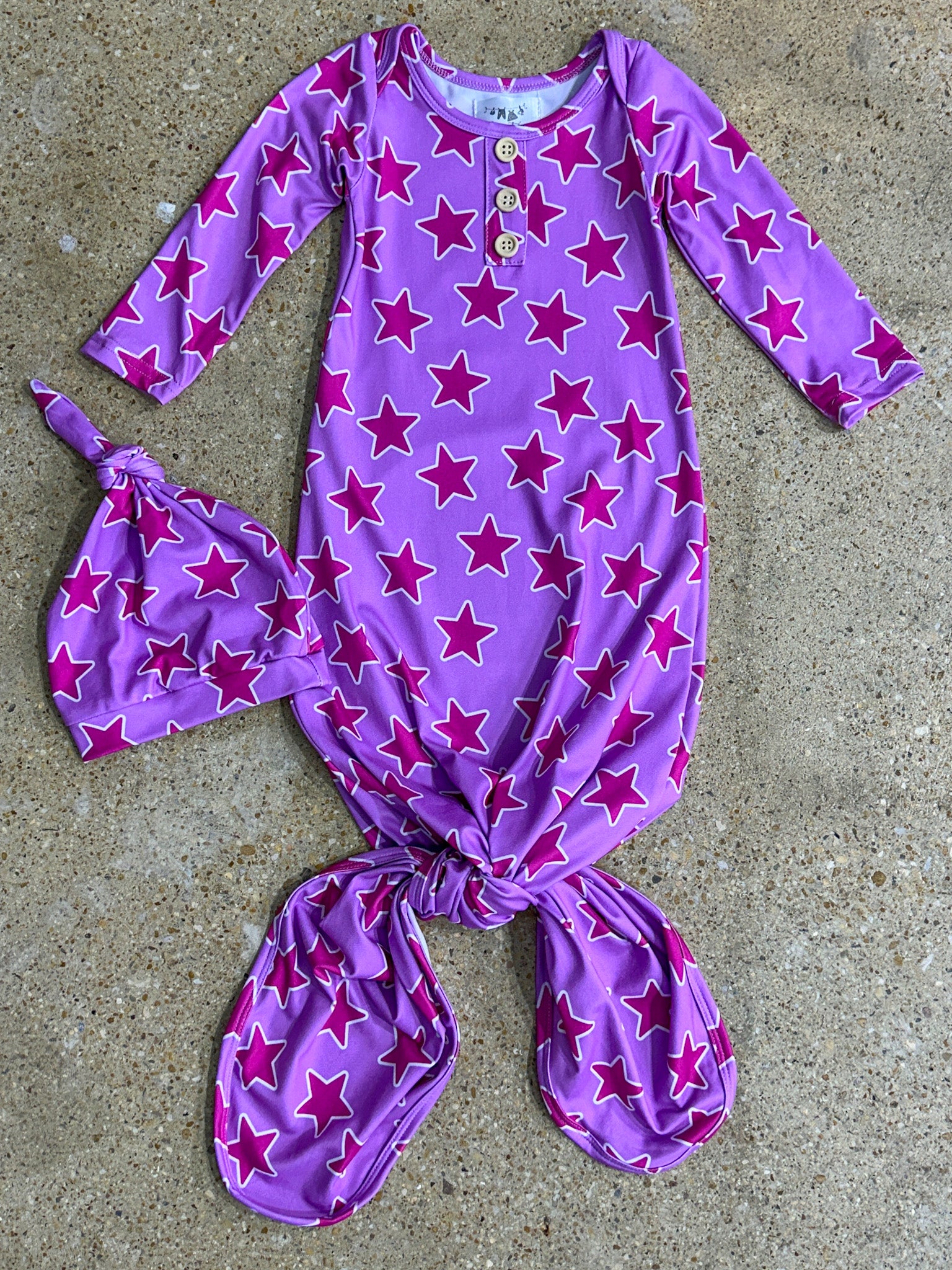 Oh My Stars Tie Gown Set
